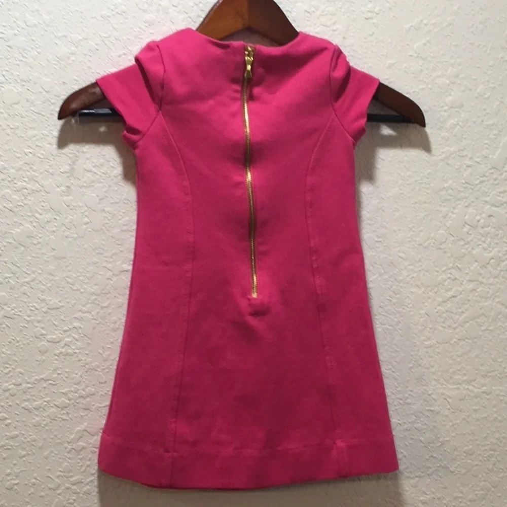 Kate Spade pink and black bow girls dress size 4 GUC